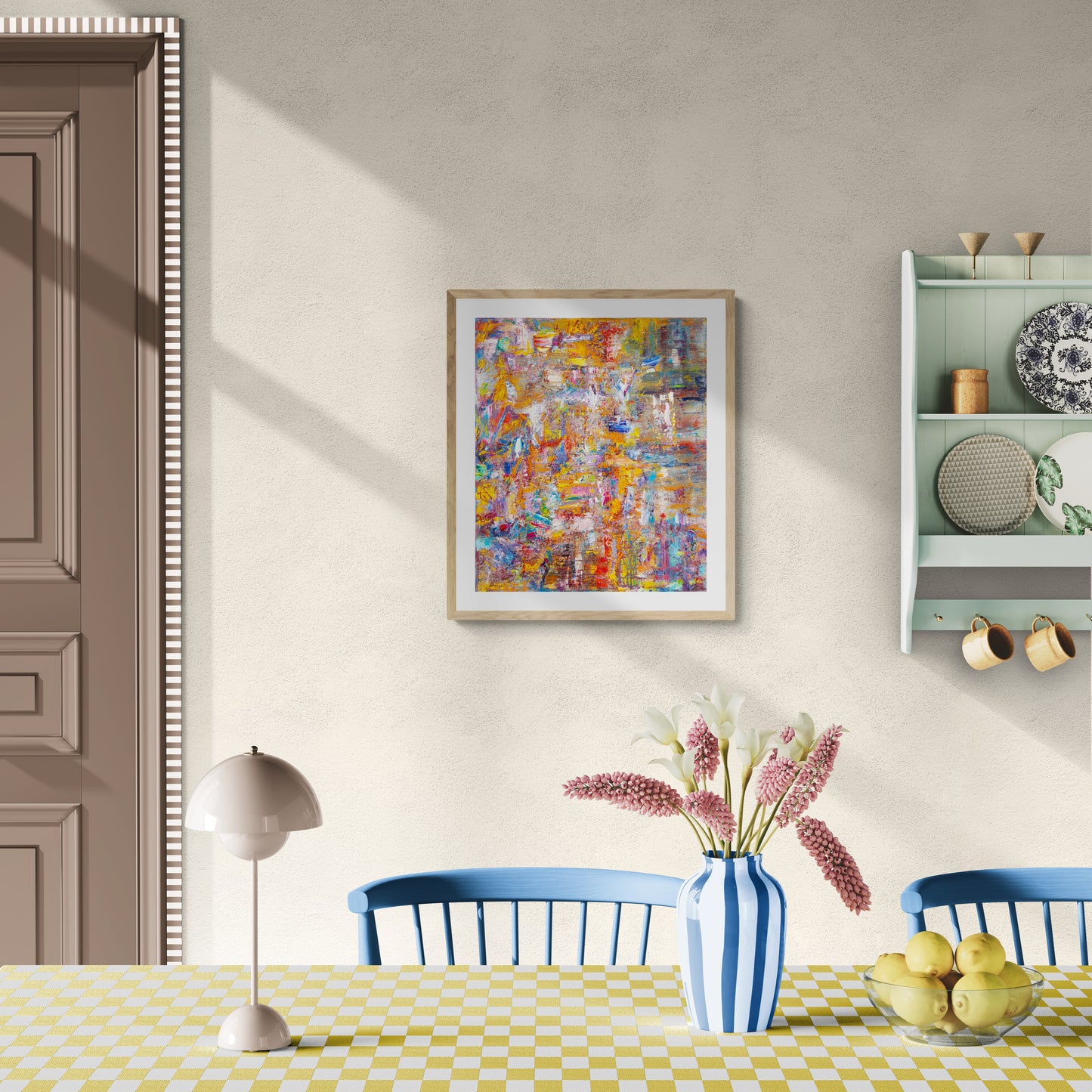 Billabong In The Shape Of A Biscuit | Paper Print