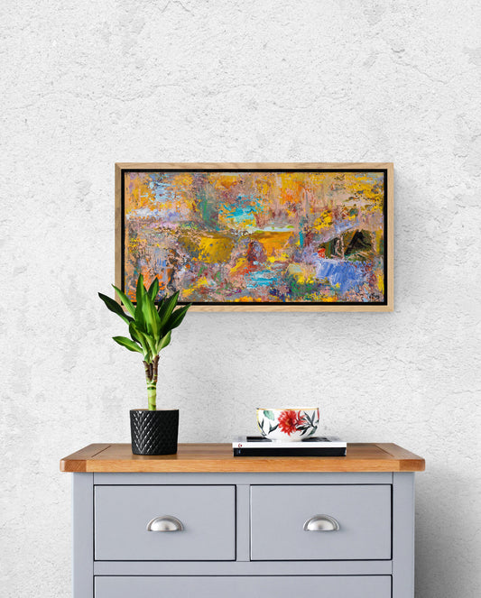 Land Of The White Bone Moon Shadow | Stretched Canvas Print