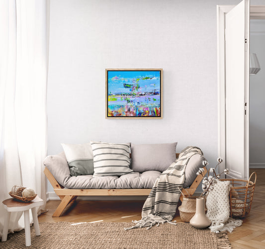 First Light On Uncharted Shores | Stretched Canvas Print
